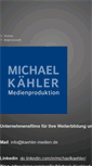 Mobile Screenshot of kaehler-medien.de